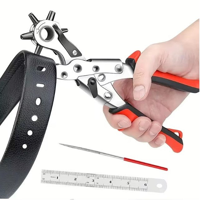 Belt puncher Professional Belt Hole Puncher Tool Revolving Punch Plier Kit Leather Belt Hole Puncher皮带扣
